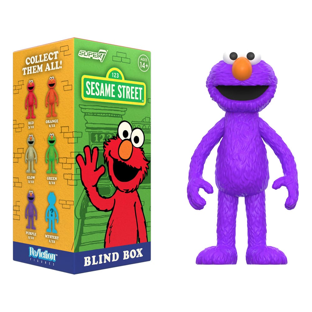 Sesame Street ReAction Action Figures 10 cm Wave 04 Elmo Blind Box Display (12)