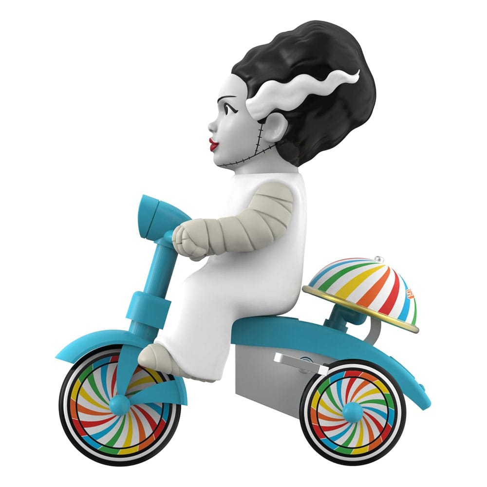 Universal Monsters Super Cycles Action Figure Bride of Frankenstein (White with Blue Trike) 13 cm