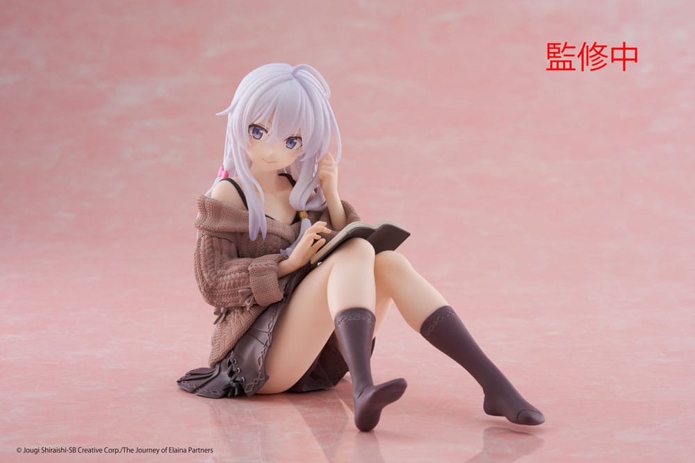 Wandering Witch: The Journey of Elaina PVC Statue Desktop Cute Figure Elaina Casual Clothes Ver. 13 cm