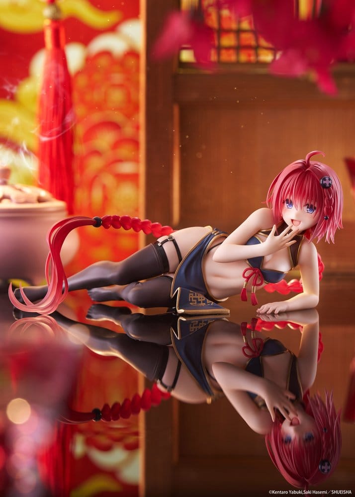 To Love-Ru Darkness Desktop Cute PVC Figure Mea Kurosaki (Chinese Dress Ver.) 13 cm