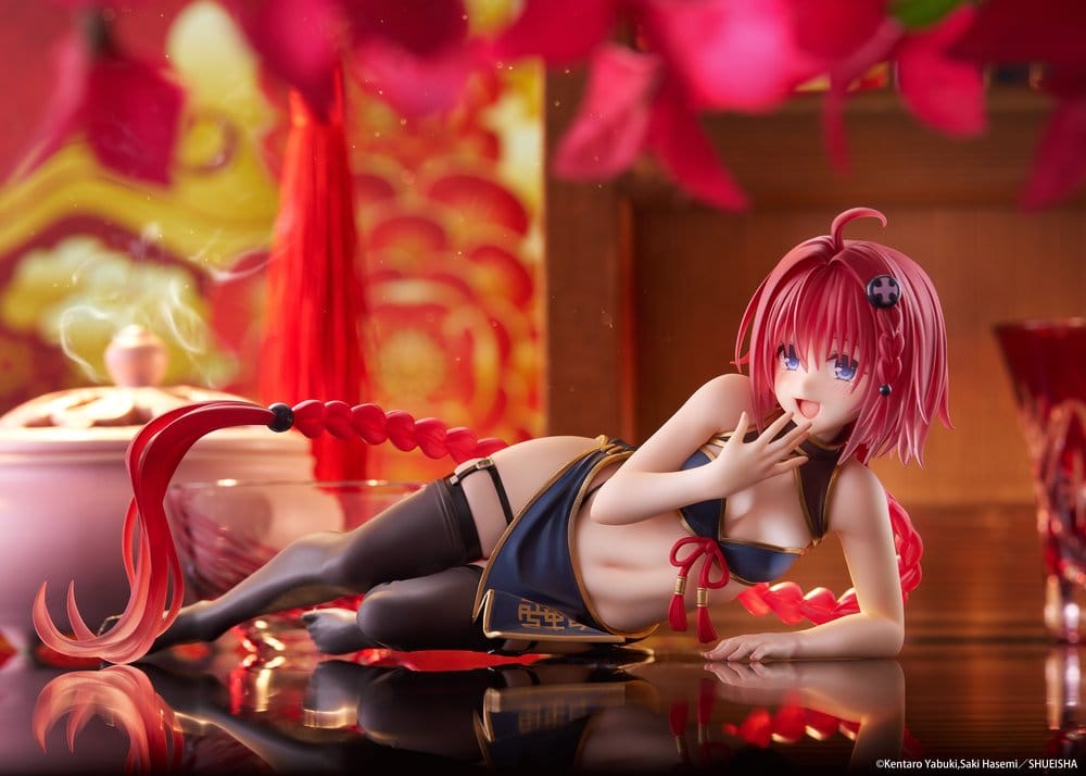 To Love-Ru Darkness Desktop Cute PVC Figure Mea Kurosaki (Chinese Dress Ver.) 13 cm