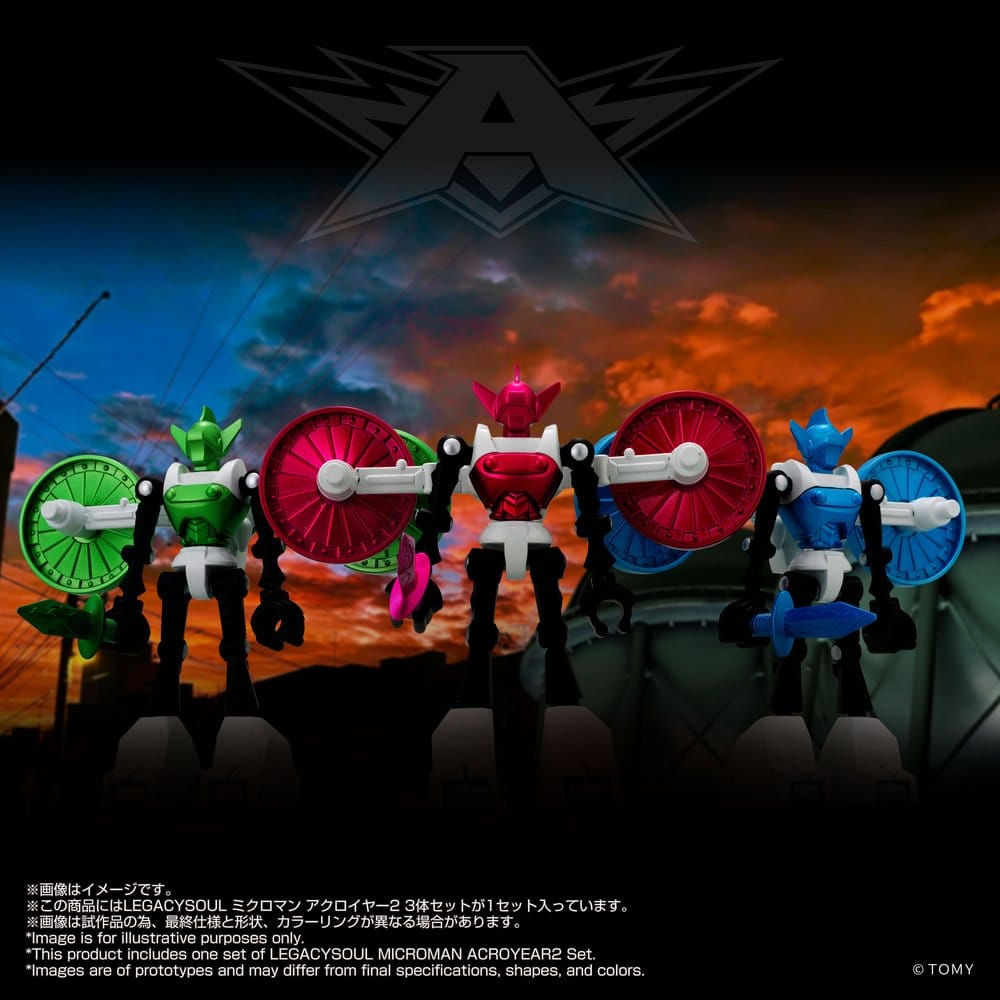 Microman Legacy Soul Action Figure 3-Pack Acroyear 2