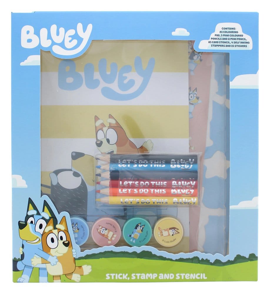 Bluey 14-Piece Creative Colouring Set
