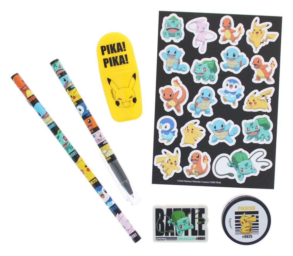 Pokémon Stationery Set 7-piece