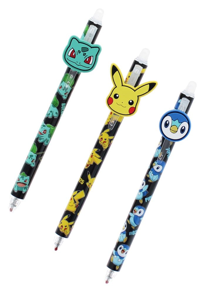 Pokémon Erasable Gel Pens 3-Pack