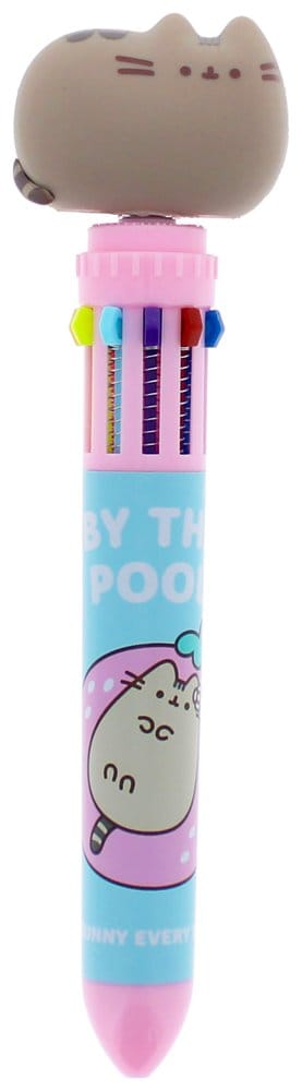 Pusheen Multi Colour Pen Spinny By The Pool Blue