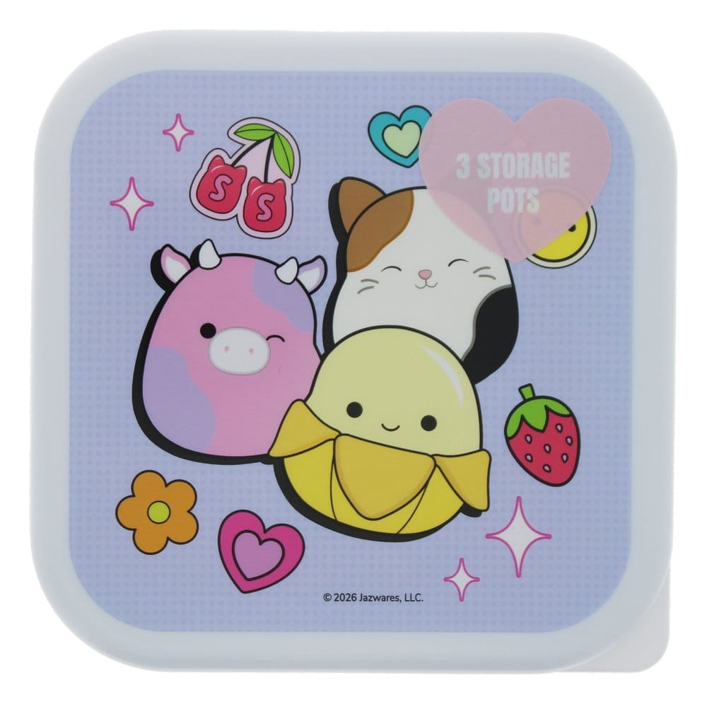 Squishmallows Snack Boxes 3-Pack