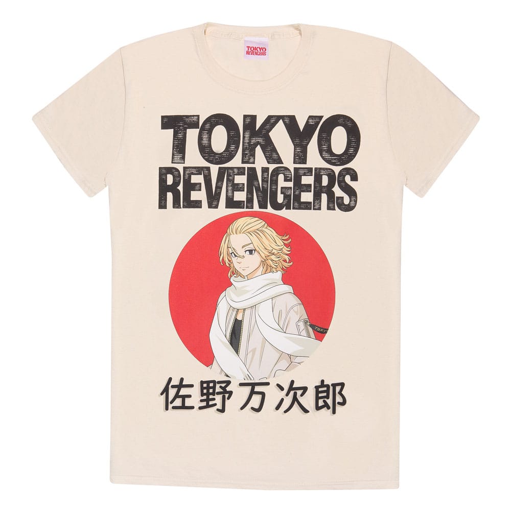 Tokyo Revengers T-Shirt Manjiro Sano Red Circle  Size S