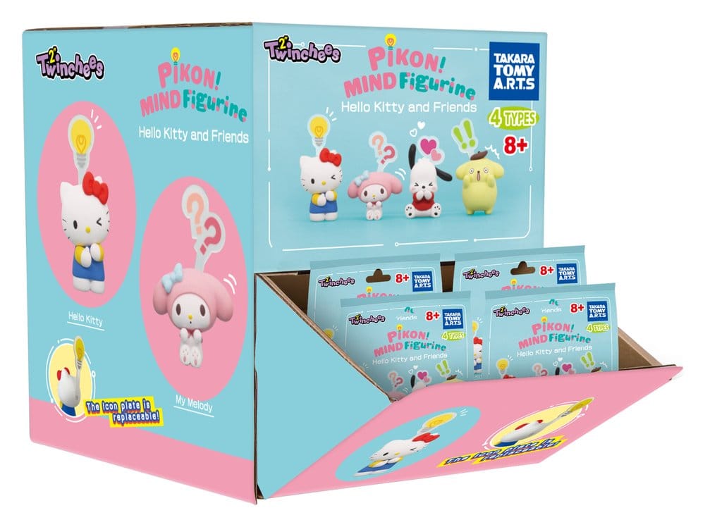 Sanrio Twinchees Mini Figures Hello Kitty & Friends Pikon Mind 5 cm Blind Pack Display (24)