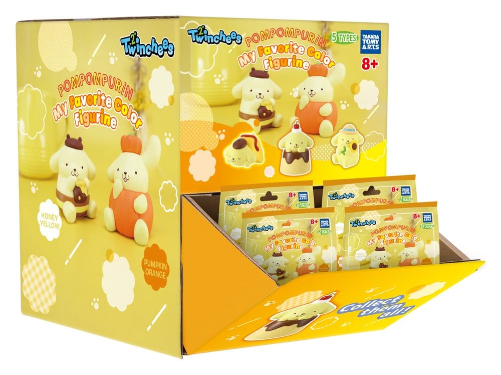 Sanrio Twinchees Mini Figures Pompompurin My Fav Color 5 cm Blind Pack