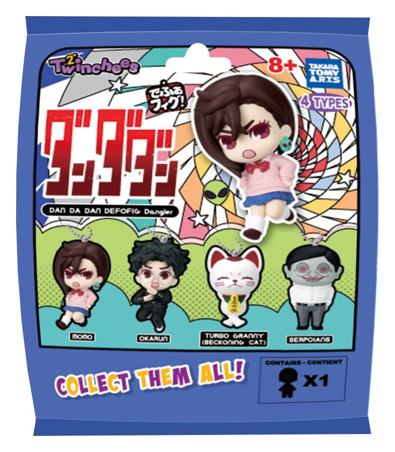 Dandadan Twinchees Dangler Mini Figures Defofig! 5 cm Blind Pack Display (24)