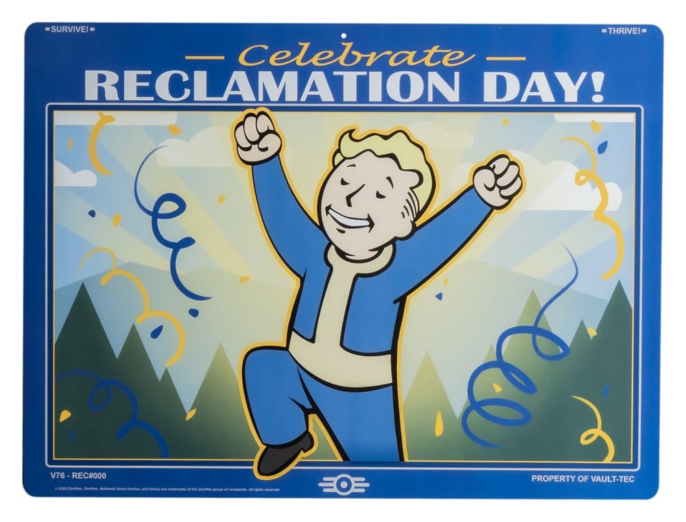 Fallout Metal Sign Reclamation Day