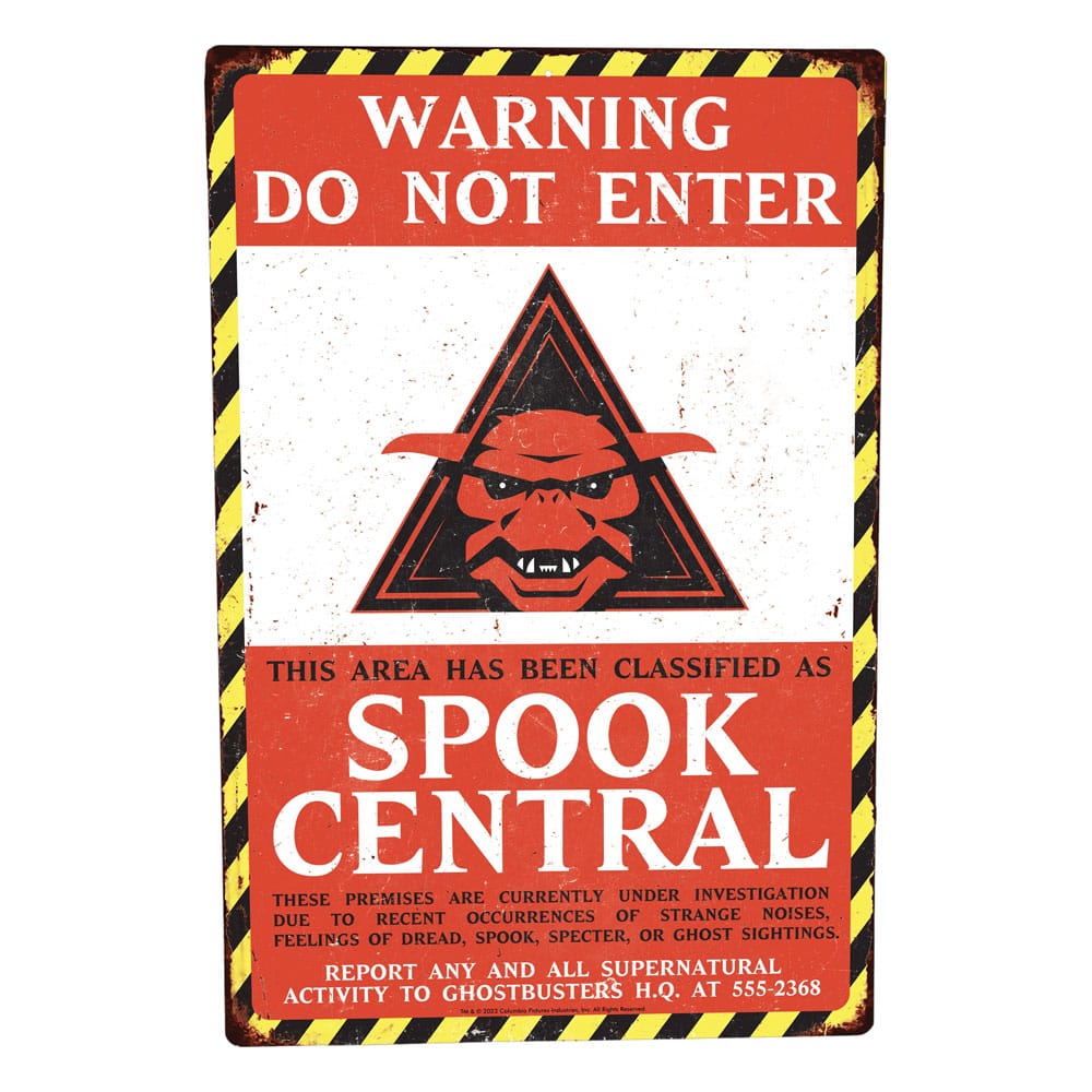 Ghostbusters Metal Sign Spook Central