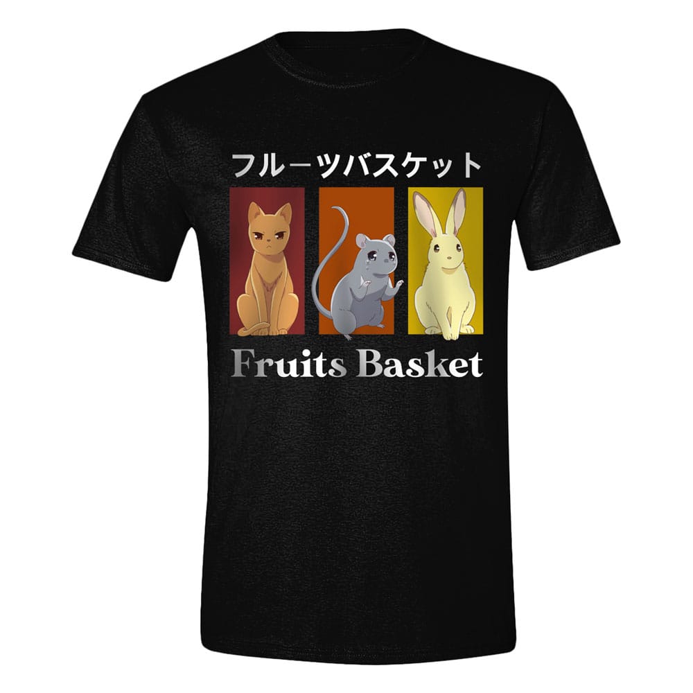 Fruits Baksket T-Shirt Katze Hase Katze Größe M