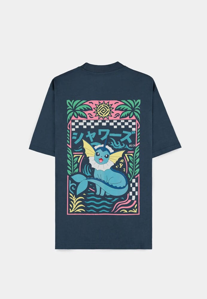 Pokémon T-Shirt Navy Vaporeon Size M