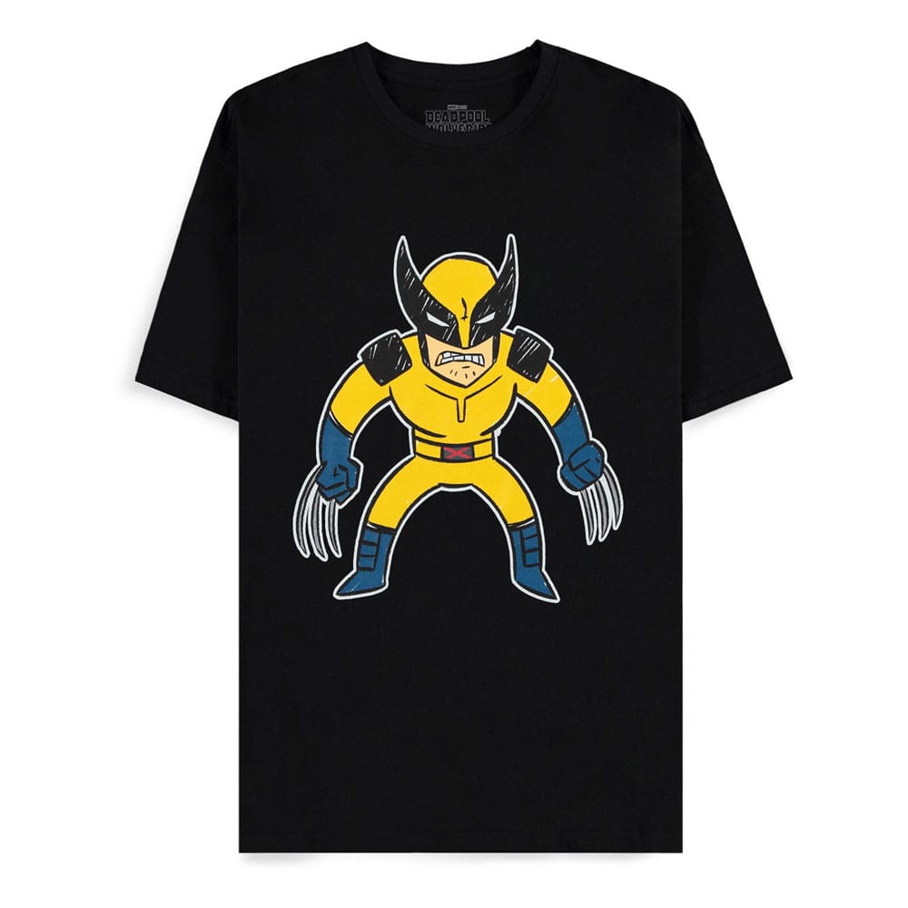 Deadpool T-Shirt Wolverine Kids Drawing Size S