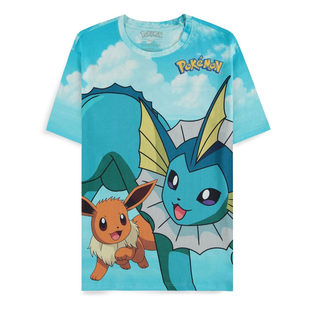 Pokémon T-Shirt Mirage AOP Eevee Evolutions Size M