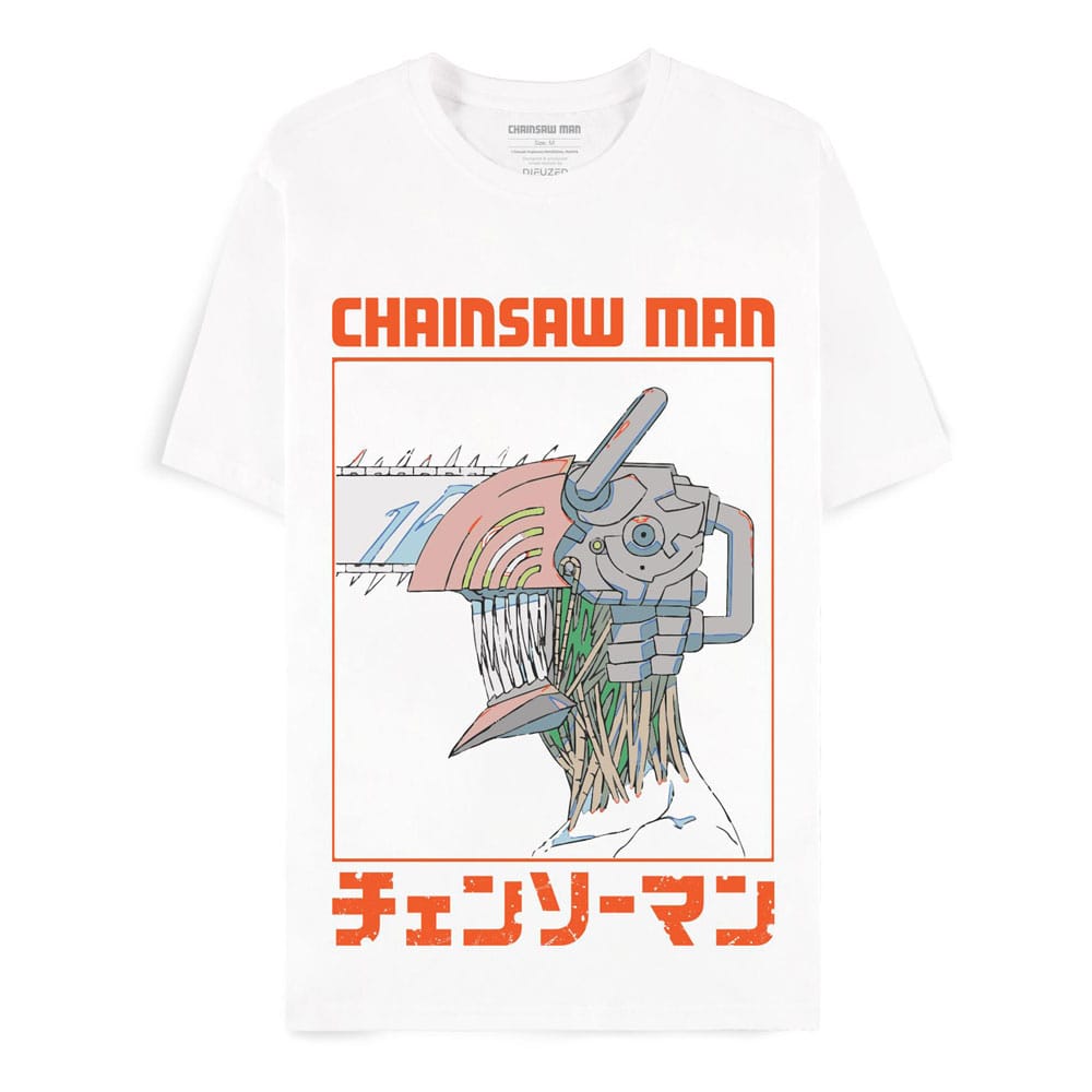 Chainsaw Man T-Shirt Three Tone Chainsaw Size L