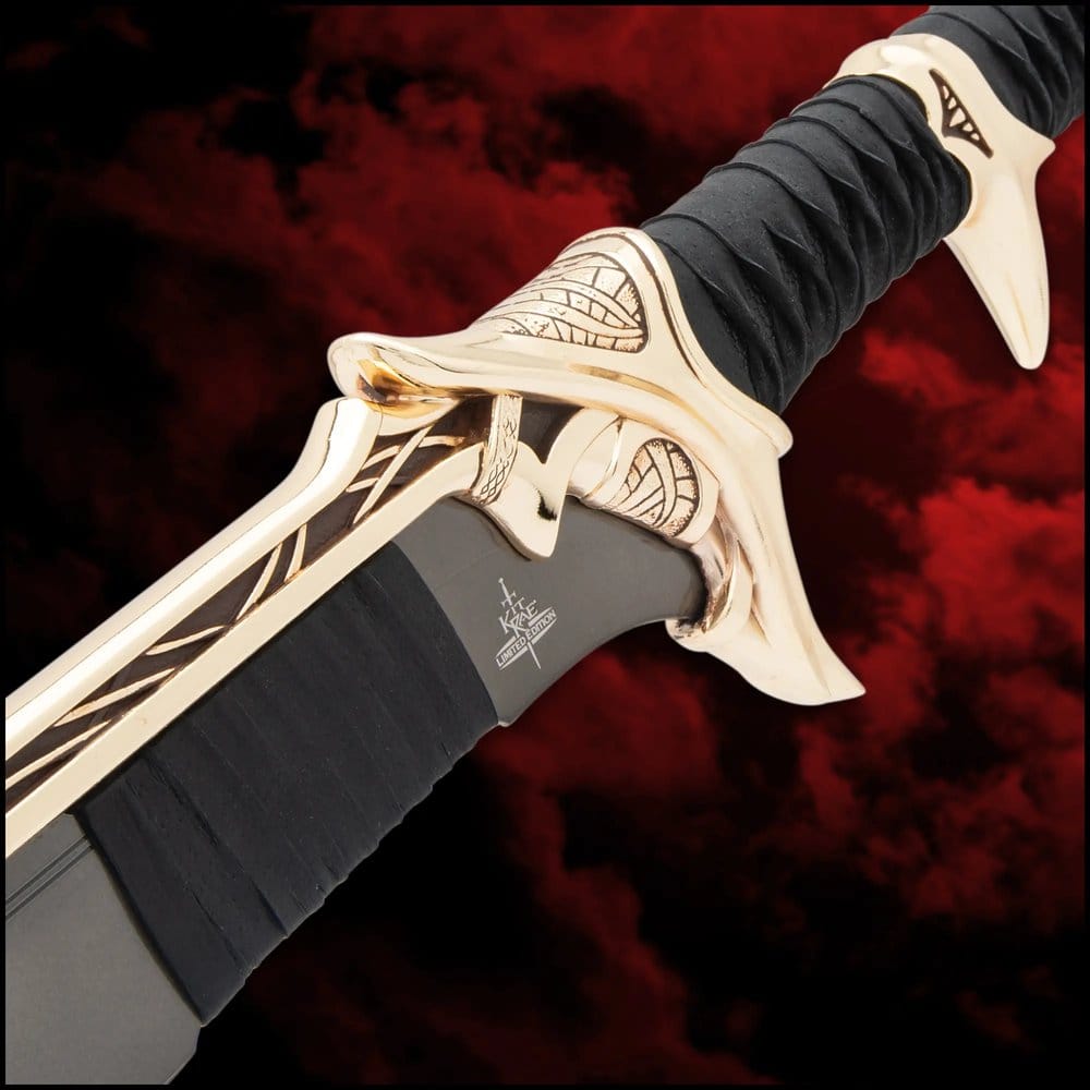 Kit Rae Swords of the Ancients Replica Savathos-Mithrodin War Sword Gold Version 111 cm