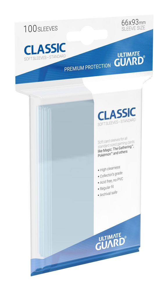 Ultimate Guard Classic Soft Sleeves, Standardgröße, transparent (100)