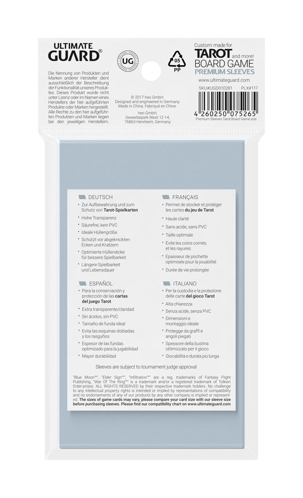 Ultimate Guard Premium Soft Hüllen für Tarotkarten (50)