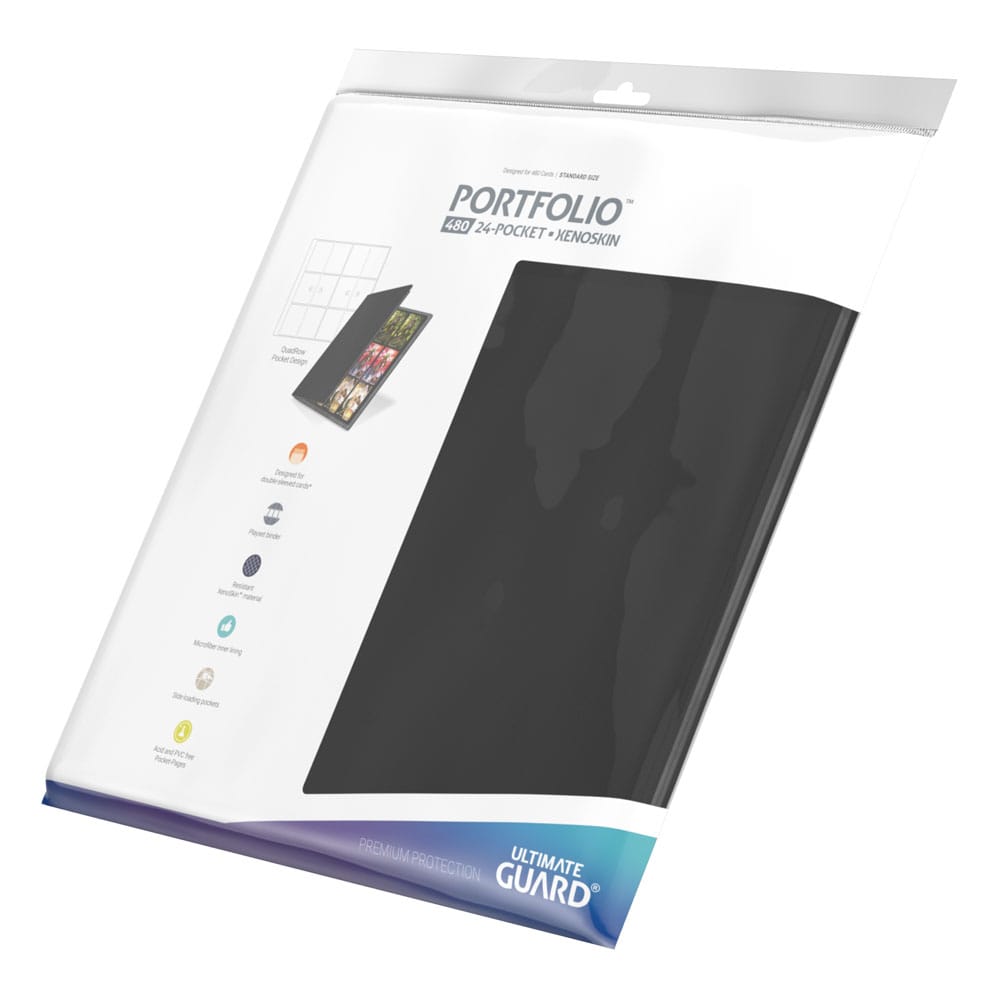 Ultimate Guard Portfolio 480 – 24-Pocket XenoSkin (Quadrow) – Schwarz