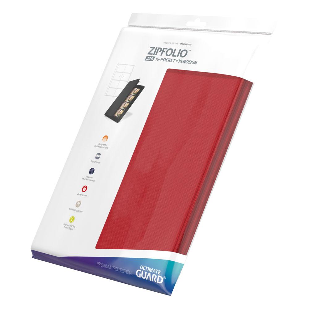 Ultimate Guard Zipfolio 320 – 16-Pocket XenoSkin Rot