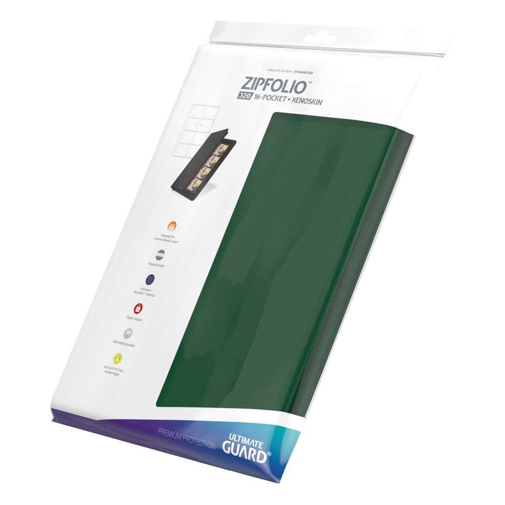 Ultimate Guard Zipfolio 320 – 16-Pocket XenoSkin Green