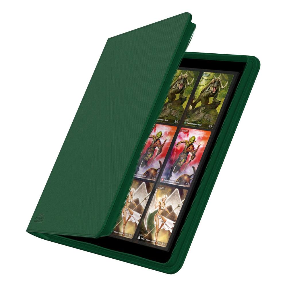Ultimate Guard Zipfolio 480 – 24-Pocket XenoSkin (Quadrow) – Grün