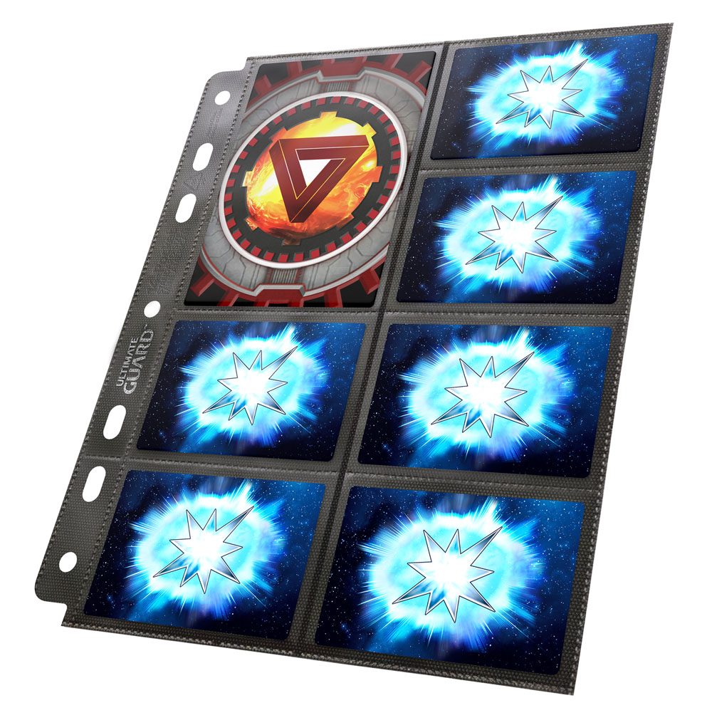 Ultimate Guard 14-Pocket Compact Pages Standardgröße &amp; Mini American Black (10)