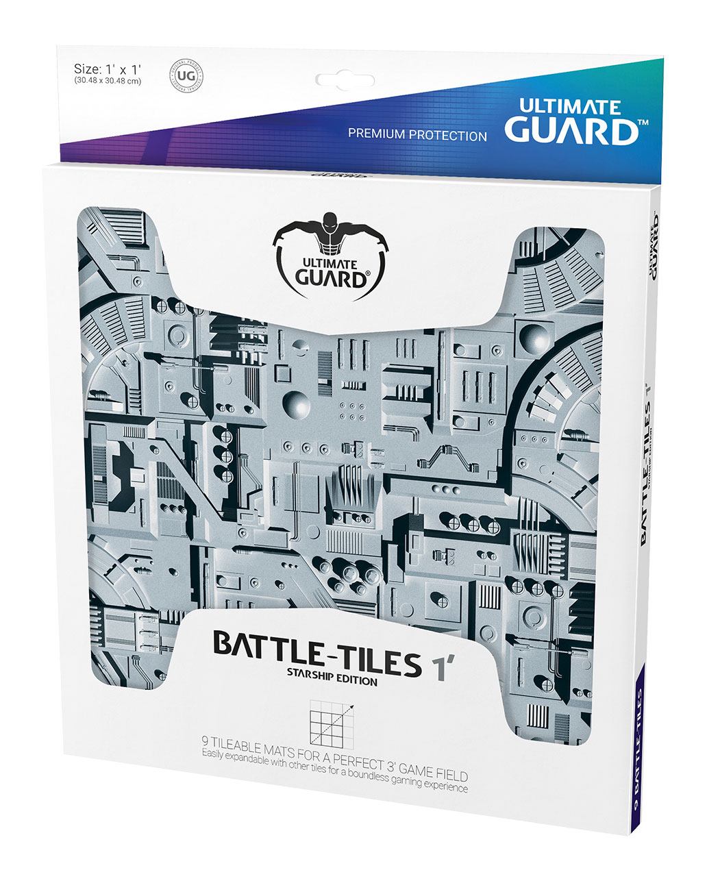 Ultimate Guard Battle-Tiles 1' Raumschiff 30 x 30 cm (9)