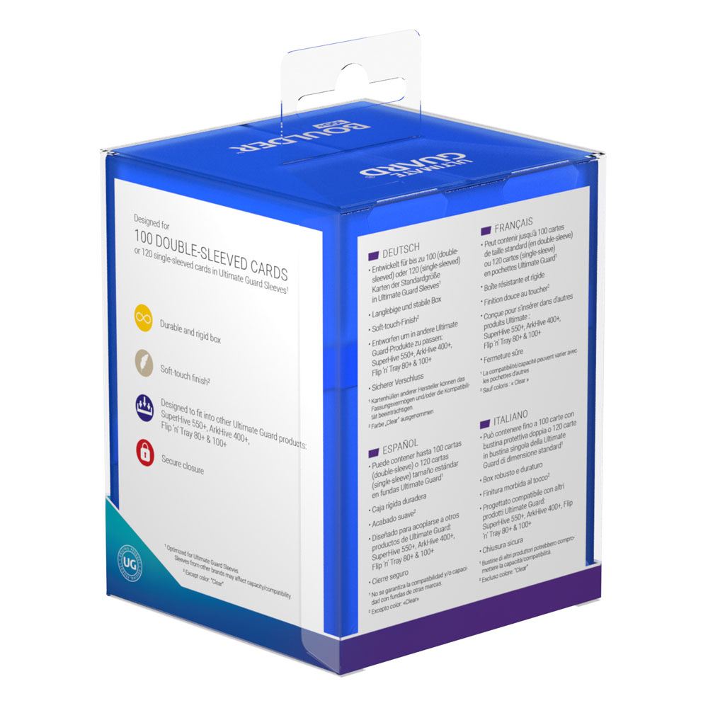 Ultimate Guard Boulder Deck Case 100+ Standardgröße Saphir