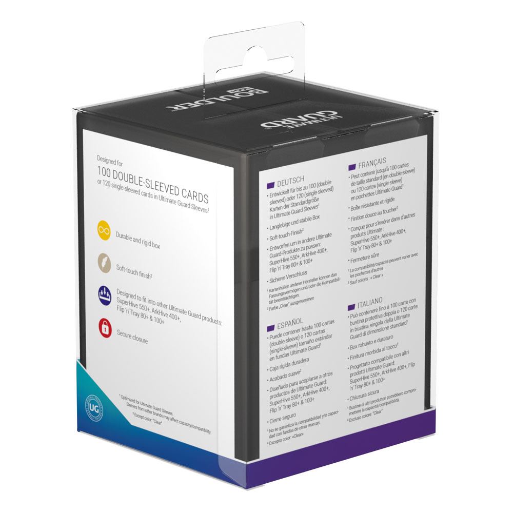 Ultimate Guard Boulder Deck Case 100+ Standardgröße Onyx