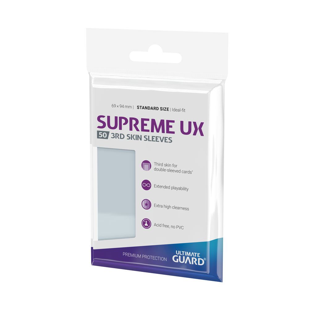 Ultimate Guard Supreme UX 3rd Skin Hüllen, Standardgröße, transparent (50)
