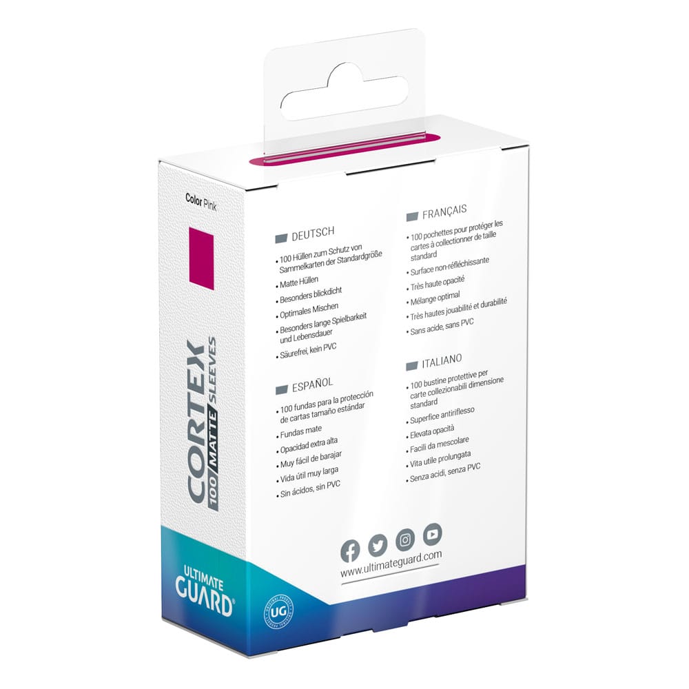 Ultimate Guard Cortex Sleeves Standardgröße Mattrosa (100)
