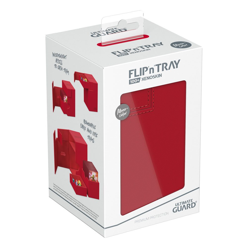 Ultimate Guard Flip`n`Tray 100+ XenoSkin Monocolor Rot