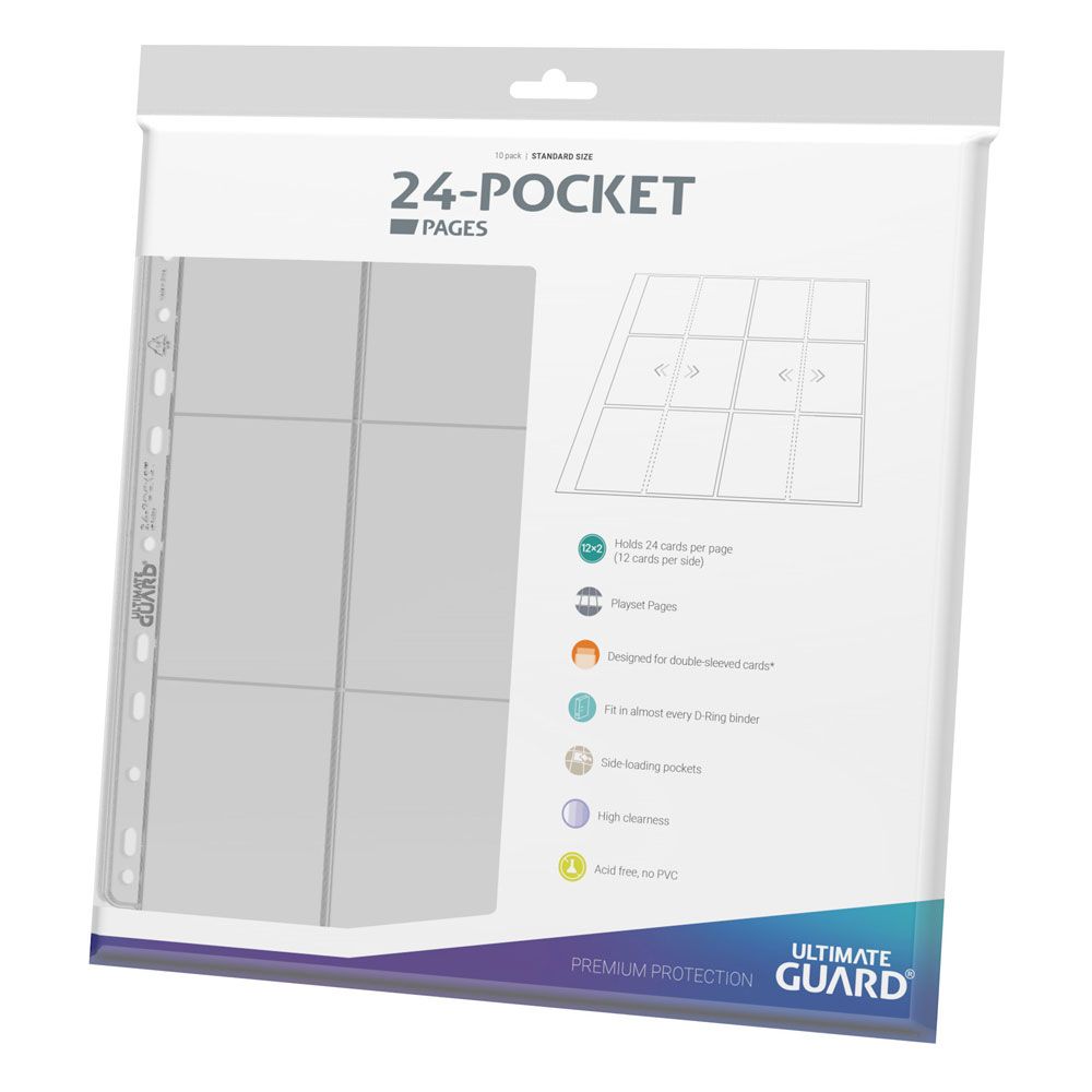 Ultimate Guard 24-Pocket QuadRow Seiten, seitlich einladbar, transparent (10)