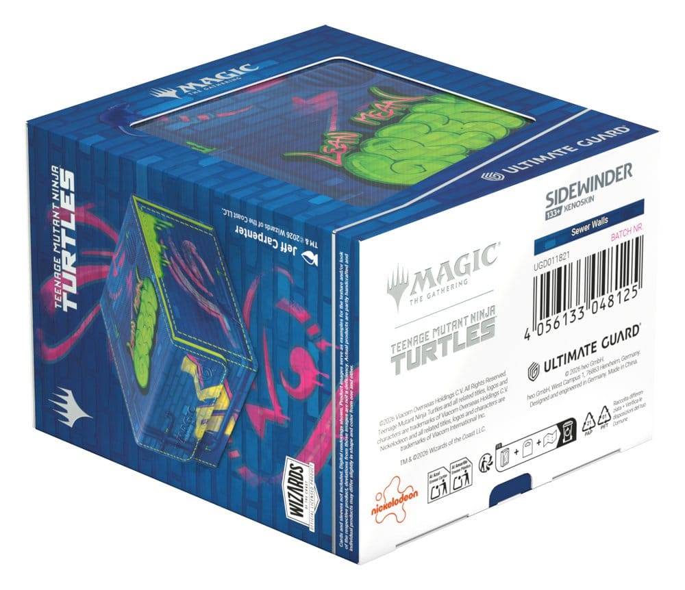 Ultimate Guard Sidewinder 133+ Xenoskin Magic: The Gathering | Teenage Mutant Ninja Turtles - Blue Pizza