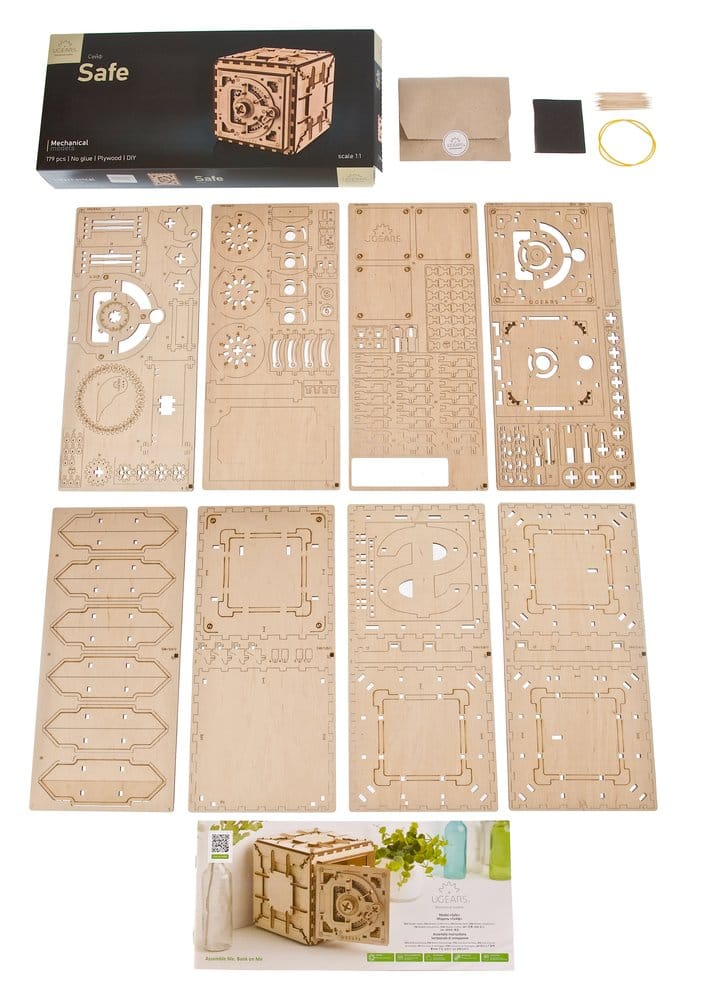 Ugears 3D Wooden Puzzle Safe