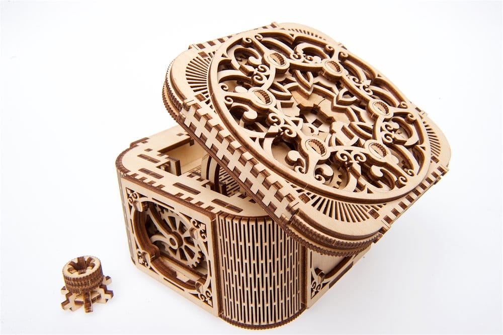 Ugears 3D Wooden Puzzle Treasure Box
