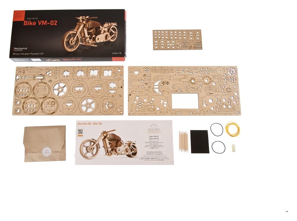 Ugears 3D Wooden Puzzle Bike VM-02