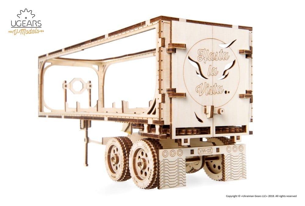 Ugears 3D Wooden Puzzle Trailer for Heavy Boy Truck VM-03