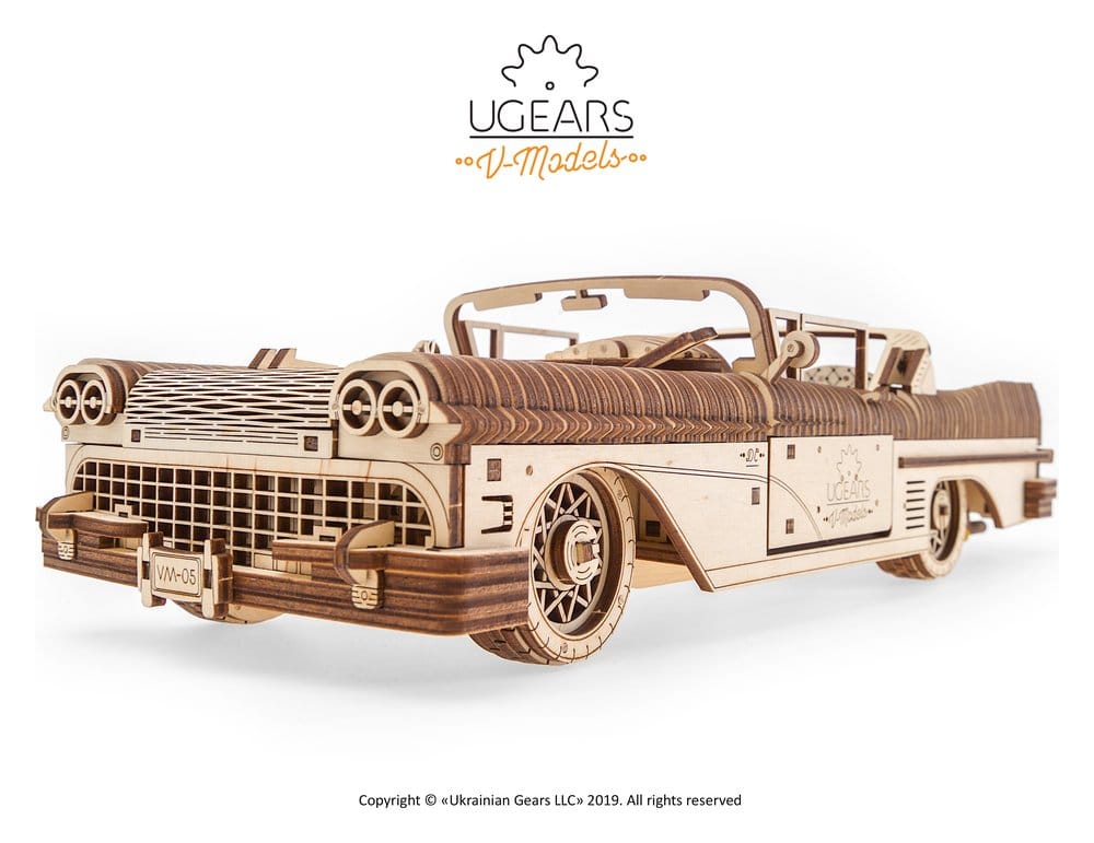 Ugears 3D Wooden Puzzle Dream Cabriolet VM-05