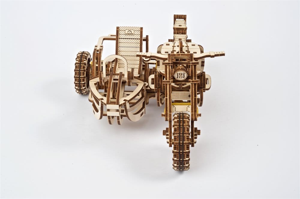 Ugears 3D Wooden Puzzle Scrambler UGR-10 with sidecar