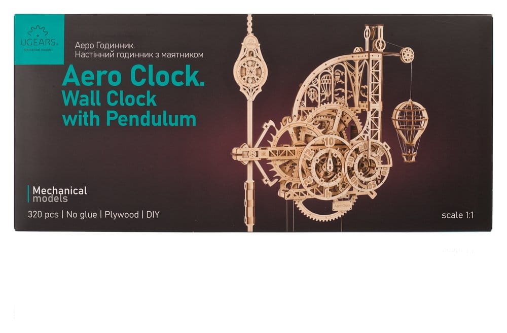 Ugears 3D Wooden Puzzle Aero Clock