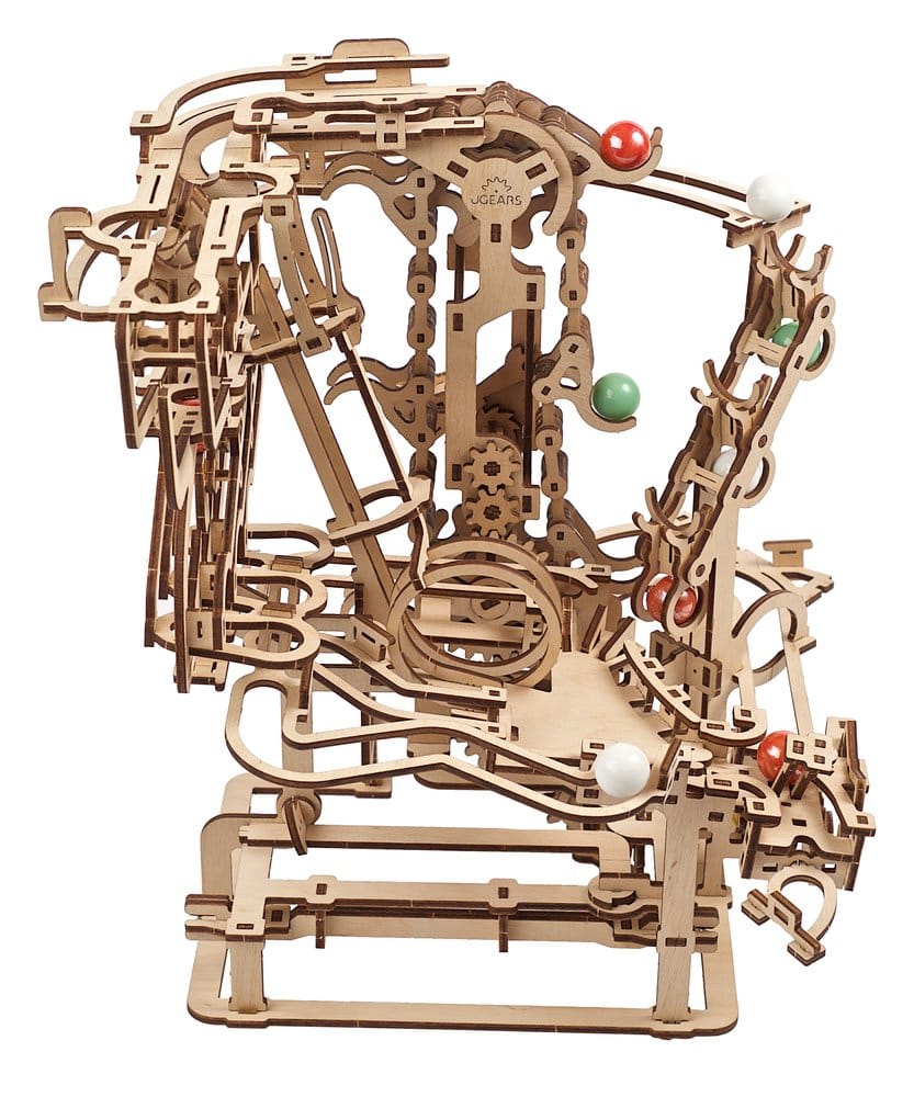 Ugears 3D Wooden Puzzle Marble Run Chain Hoist