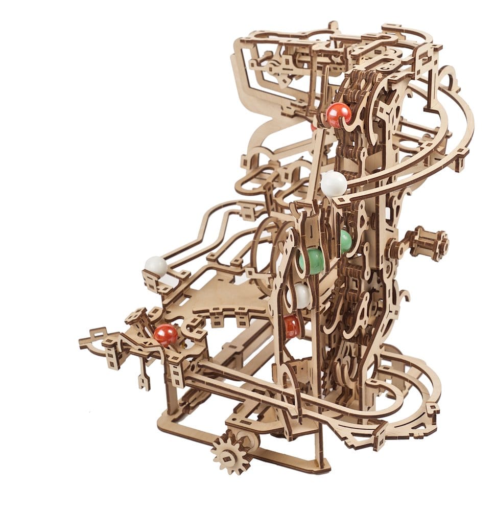 Ugears 3D Wooden Puzzle Marble Run Chain Hoist