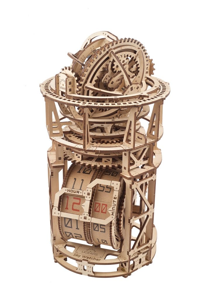 Ugears 3D Wooden Puzzle Sky Watcher Tourbillon Table Clock