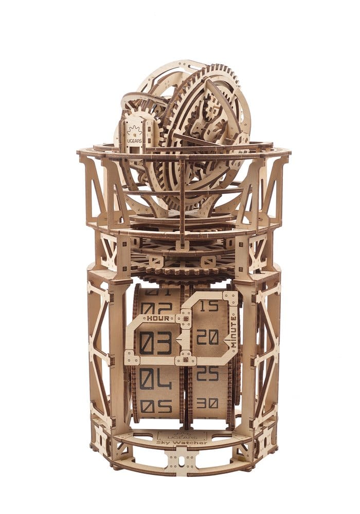 Ugears 3D Wooden Puzzle Sky Watcher Tourbillon Table Clock