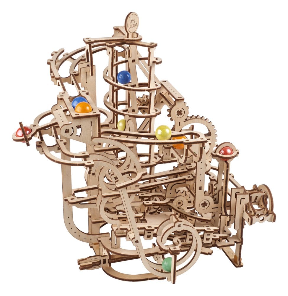 Ugears 3D Wooden Puzzle Marble Run Spiral Hoist